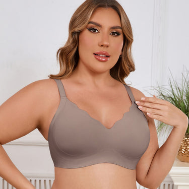 Large size seamless push-up bra